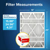 Picture of Filtrete 16x25x4 AC Furnace Air Filter, MPR 1000, MERV 11, Fits Lennox & Honeywell Devices, Allergen Defense, Electrostatic Air Cleaning Filter, 4-Pack (actual size 15.88 x 24.56 x 4.31)