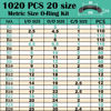 Picture of XBVV 1020 Pcs O Ring Kit 20 Size Nitrile Rubber O Ring Assortment Set for Car Auto Vehicle Repair Faucet Plumbing Air or Gas Sealing Connections Resist Oil and Heat