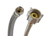 Picture of Fluidmaster B1T12 Toilet Connector, Braided Stainless Steel - 3/8 Female Compression Thread x 7/8 Female Ballcock Thread, 12-Inch Length