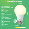 Picture of DEGNJU 24 Pack LED Light Bulbs Soft White 2700K, 60 Watt Equivalent LED Bulbs, A19 Standard Bulbs, 800 LM, 15000 Hours, E26 Base, Non-Dimmable, 8.5W White LED Bulbs for Bedroom Living Room