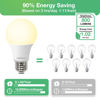 Picture of DEGNJU 24 Pack LED Light Bulbs Soft White 2700K, 60 Watt Equivalent LED Bulbs, A19 Standard Bulbs, 800 LM, 15000 Hours, E26 Base, Non-Dimmable, 8.5W White LED Bulbs for Bedroom Living Room