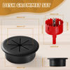 Picture of Desk Grommet 2 Inch (50 mm) 8 Pieces, Desk Hole Cover for Cables Black, Desk Hole Grommet ABS Plastic, Desk Cord Hole Cover with Hole Saw for Wires Cables Through The Countertop by XIOGZAXI