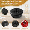 Picture of Desk Grommet 2 Inch (50 mm) 8 Pieces, Desk Hole Cover for Cables Black, Desk Hole Grommet ABS Plastic, Desk Cord Hole Cover with Hole Saw for Wires Cables Through The Countertop by XIOGZAXI