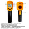 Picture of Digital Infrared Thermometer Gun for Cooking,BBQ,Pizza Oven,Ir Thermometer with Backlight,-58℉~932℉(-50℃~500℃) Handheld Non Contact Heat Laser Temperature Gun (Not for Human)