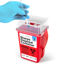 Picture of Sharps Containers for Home Use, Needle Disposal, Sharps Disposal, Small Biohazard Containers - 1 Quart