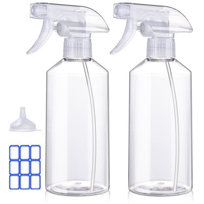 Picture of JohnBee Spray Bottles - 16.9oz/2Pack - Premium Adjustable Spray Bottles for Cleaning - No Leak And Clog Mister Spray Bottle - Spray Bottle For Hair, Plants, Pet, Vinegar, And Rubbing Alcohol Reagent