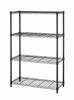 Picture of 4 Tier Shelving Unit NSF Wire Shelf Metal Large Storage Shelves Heavy Duty Height Adjustable Commercial Grade Steel Utility Layer Shelf Rack Organizer 1000 LBS Capacity -14x36x54,Black