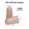 Picture of Mack's Ultra Soft Foam Earplugs, 50 Pair - 33dB Highest NRR, Comfortable Ear Plugs for Sleeping, Snoring, Travel, Concerts, Studying, Loud Noise, Work | Made in USA
