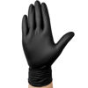 Picture of TitanFlex Disposable Nitrile Exam Gloves, 6-mil, Black, Large 100-ct Box, Heavy Duty Disposable Gloves, Cooking Gloves, Mechanic Gloves, Latex Free Gloves, Food Safe Rubber Gloves for Food Prep