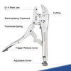 Picture of WORKPRO 5-Piece Locking Pliers Set, Pliers Tool Set, Vice Grips with Chrome-vanadium Steel, 5/7/10 inch Curved Jaw Pliers, 6.5/9 inch Long Nose Pliers