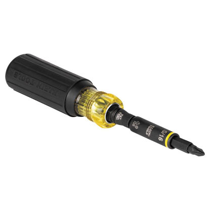 Picture of Klein Tools 32500HD KNECT Multi-Bit Screwdriver / Nut Driver, Impact Rated 11-in-1 Tool with Phillips, Slotted, Square and Torx Tips
