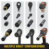 Picture of Klein Tools 32500HD KNECT Multi-Bit Screwdriver / Nut Driver, Impact Rated 11-in-1 Tool with Phillips, Slotted, Square and Torx Tips