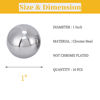 Picture of Ten 1" Inch Diameter Hardened Chrome Solid Steel Bearing Balls, Vigorous Precision Balls (10 Pieces)