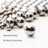 Picture of Ten 1" Inch Diameter Hardened Chrome Solid Steel Bearing Balls, Vigorous Precision Balls (10 Pieces)
