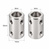 Picture of uxcell 8mm to 8mm Bore Rigid Coupling Set Screw L22XD14 Stainless Steel,Shaft Coupler Connector for 3D Printers, Motor Accessories,2pcs