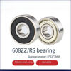 Picture of 10-Piece 608 Bearings - Ball Bearings Bi-Metal Sealed Shielded Micro Deep Groove Bearings for Furniture Wheels, Skateboards, Inline Skates, Scooters, Roller Skates 608 Bearing (8mm x 22mm x 7mm)‘