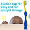 Picture of Colgate Bluey Extra Soft Toothbrush for Kids, Kids Toothbrush Pack with Built in Suction Cup Toothbrush Holder, Designed for Children Ages 2 and Up, Extra Soft Bristles, 2 Count (Pack of 1)
