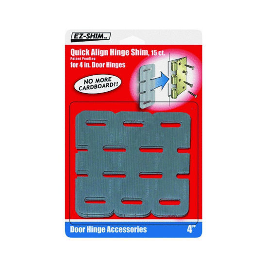 Picture of E-Z Shim 4" EZ HS400BP Hinge Shim (15 Pack), 15 Count