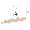 Picture of Amazon Basics Sturdy Wooden Pants Hangers - Natural, 10-Pack