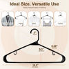 Picture of HOUSE DAY Black Plastic Hangers 60 Pack, Clothes Hangers with Non Slip Hooks, Durable & Space Saving Coat Hanger, Light-Weight Clothing Hangers, Perfect Closet Organizer for Everyday Use