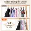 Picture of HOUSE DAY Black Plastic Hangers 60 Pack, Clothes Hangers with Non Slip Hooks, Durable & Space Saving Coat Hanger, Light-Weight Clothing Hangers, Perfect Closet Organizer for Everyday Use