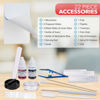 Picture of AmScope Microscope Slide Preparation Kit Including Slides, Stains