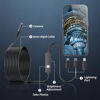 Picture of Endoscope Camera with Light, 1920P HD Borescope Tools with 8 Adjustable LED Lights, Endoscope with 16.4ft Semi-Rigid Snake Camera, IP67 Waterproof Inspection Borescope for iOS and Android-16.4ft