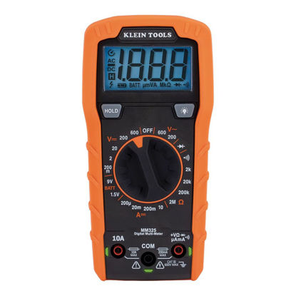 Picture of Klein Tools MM325 Multimeter, Digital Manual-Ranging 600V AC/DC Voltage Tester, Tests Batteries, Current, Resistance, Diodes, and Continuity