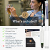 Picture of Brewer's Elite Hydrometer - for Home Brew Beer, Wine, Mead and Kombucha - Deluxe Triple Scale Set, Hardcase and Cloth - Specific Gravity ABV Tester