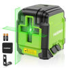 Picture of Laser Level, Huepar Self Leveling Lazer Level Green Laser Level for Picture Hanging, DIY, Construction and Indoor Projects, Rotatable 360 Degree, Magnetic Base, Battery, Carrying Bag Included GK011DG