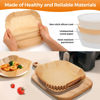 Picture of Disposable Air Fryer Paper Liners: 100PCS 8 Inch Square Liners for Air Fryer, Grease and Water Proof Non Stick Basket Parchment Paper