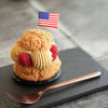 Picture of 100 Pack USA American Flag US Toothpick Flags, Cocktail Picks Mini Stick Cupcake Toppers Country Picks Party Decoration Celebration Cocktail Food Bar Cake Flags (American)