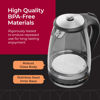 Picture of MuellerLiving Glass Kettle 1.5L 1500W LED Light Electric Tea Kettle Automatic Shut-Off with SpeedBoil Tech and Boil-Dry Protection
