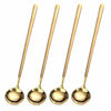 Picture of 4 PCS 6.7 Inches Coffee Spoons, Stirring Spoons, Tea Spoons Long Handle, Gold Teaspoons, Gold Spoons, Ice Tea Spoons, Long Spoons for Stirring, Gold Espresso Spoons Stainless Steel