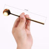 Picture of 4 PCS 6.7 Inches Coffee Spoons, Stirring Spoons, Tea Spoons Long Handle, Gold Teaspoons, Gold Spoons, Ice Tea Spoons, Long Spoons for Stirring, Gold Espresso Spoons Stainless Steel