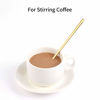Picture of 4 PCS 6.7 Inches Coffee Spoons, Stirring Spoons, Tea Spoons Long Handle, Gold Teaspoons, Gold Spoons, Ice Tea Spoons, Long Spoons for Stirring, Gold Espresso Spoons Stainless Steel