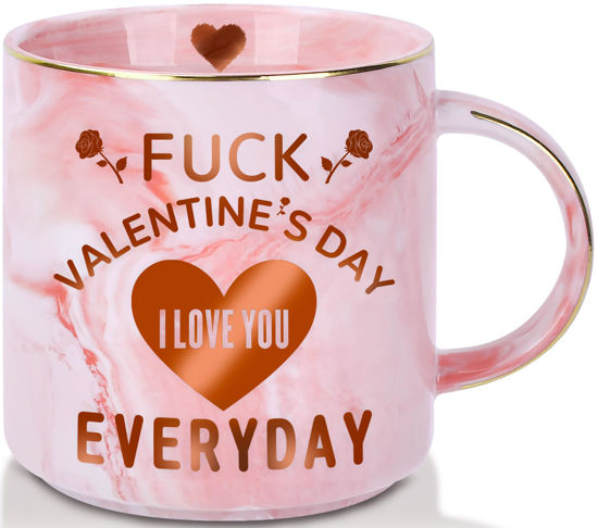 Picture of COVLUROTO Valentines Day Gifts for Her,12 OZ Funny Coffee Mug, Cute Gifts for Women Girlfriend Wife from Him Husband Boyfriend, Valentines Day Anniversary Birthday Novelty Presents/Gifts for Women