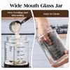 Picture of Sourdough Starter Kit,34oz Sourdough Starter Jar Glass with Sourdough Recipes Cookbook.Sourdough Bread Baking Supplies with Thermometer,Natural Wooden Lid, Anti-slip Mat,Sourdough Jar scraper (2 pack)