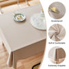Picture of AUSSPVOCT Textured Linen Tablecloth Rectangle 52x70 Waterproof Spill-Proof Wipeable Table Cloth Wrinkle Free Linen Dining Table Cover for Birthday Party Farmhouse Tablecloths Up to 36‘'X54''