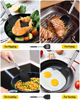 Picture of Pack of 2 Silicone Solid Turner, Non Stick Slotted Kitchen Spatulas, High Heat Resistant BPA Free Cooking Utensils, Ideal Cookware for Fish, Eggs, Pancakes(Black)