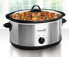 Picture of Crock-Pot 7 Quart Oval Manual Slow Cooker, Stainless Steel (SCV700-S-BR), Versatile Cookware for Large Families or Entertaining