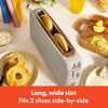 Picture of bella 2 Slice Slim Toaster, Fits-anywhere™ Kitchenware, 6 Setting Shade Control with Reheat & Cancel Buttons, Removable Crumb Tray, 10” Long Slot, Anti Jam & Auto Shutoff, 900 Watt, Oatmilk
