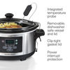Picture of Hamilton Beach Portable 6 Quart Digital Programmable Slow Cooker Lock, Dishwasher Safe Crock & Lid, Set & Forget, Stainless Steel