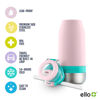 Picture of Ello Emma 14oz Vacuum Insulated Stainless Steel Kids Water Bottle with Straw and Built-in Carrying Handle and Leak-Proof Locking Lid for School Backpack, Lunchbox and Outdoor Sports, Cotton Candy