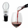 Picture of TenTen Labs Wine Aerator Pourer (2-pack) - Premium Aerating Spout and Decanter Set - No Drip and No Spill - Improve Taste and Smell Immediately - Gift Box Included - Black