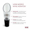 Picture of TenTen Labs Wine Aerator Pourer (2-pack) - Premium Aerating Spout and Decanter Set - No Drip and No Spill - Improve Taste and Smell Immediately - Gift Box Included - Black