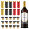 Picture of Wine Sealer for Wine Bottles - 60 pcs Wine Bottle Resealer Kit for Cruise with PVC Heat Shrink Capsules, Cork Stopper with Plastic Top for Home Use
