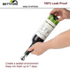 Picture of BETTFOR Wine Stoppers for Wine Bottles 3Pcs Vacuum Wine Bottle Stopper with Silicone Reusable Wine Corks, Leak proof Keep Fresh Suitable for Standard (Silver, 3 Pack)