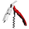 Picture of CORKAS Wine Key - Professional Handcrafted Heavy Duty Waiter Corkscrew, Compact Wine Opener with Double Hinged, Foil Cutter and Bottle Opener, Gifts for Servers, Sommelier, Bartenders - Red