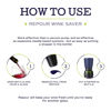 Picture of Repour Wine Saver and Stopper - Removes Oxygen, Preserving and Keeping Wine As Fresh As The Day The Bottle Was Opened (10-Pack)